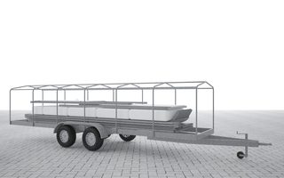 Przyczepa transportowo-montażowa FDomes Defence